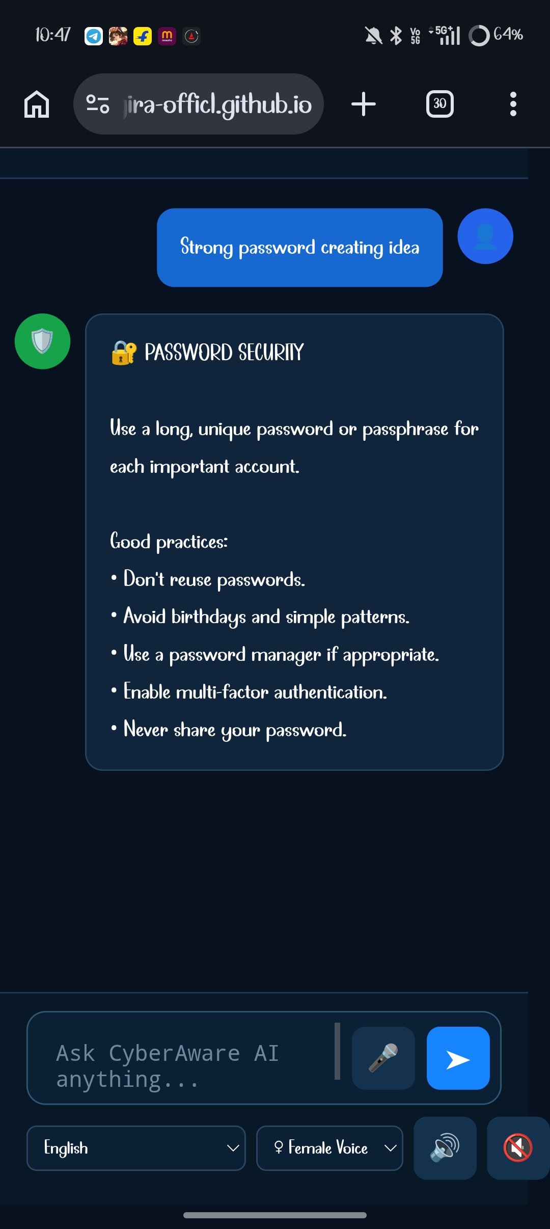 CYBERAWARE-AI ASSISTANT 